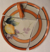 Noritake lemon-design plate
