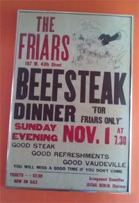 Friars Club poster