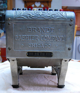 Brandt Cashier Company coin changer - closeup