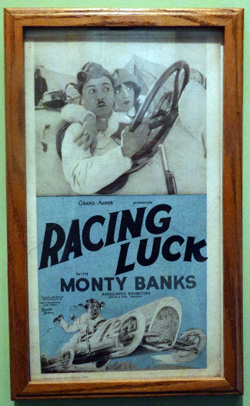 "Racing Luck" window card