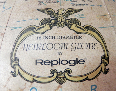 Replogle Heirloom Globe maker's mark