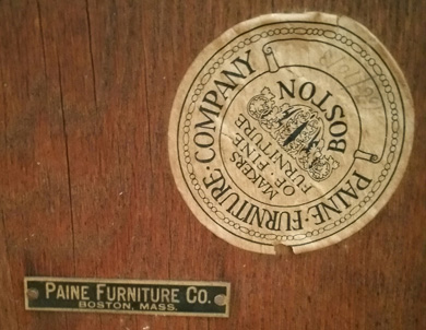 Paine Furniture Company labels