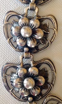close-up of necklace