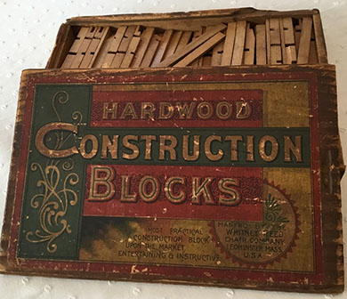 Whitney and Reed Chair Company Hardwood Construction Blocks