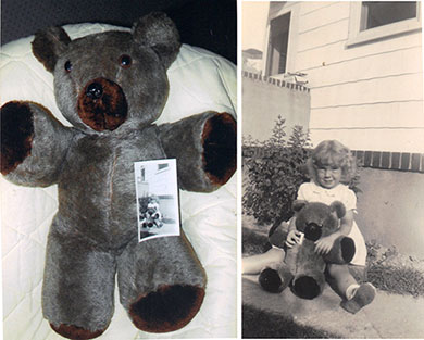 1940s plush teddy bear