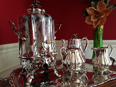 Reed and Barton silver-plated tea service