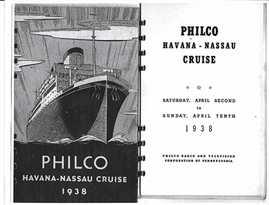 Philco Havana-Nassau Cruise booklet
