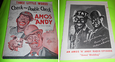 Amos n Andy radio show premiums