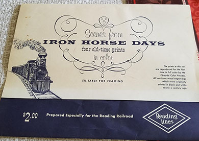 Reading Railroad premium, Scenes from Iron Horse Days prints
