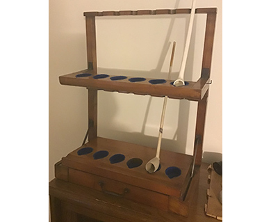 Early 20th century pipe rack