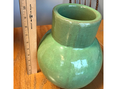Green floralware vase