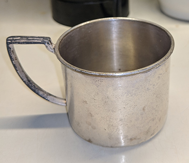 International Silver Co., silver-plated baby cup