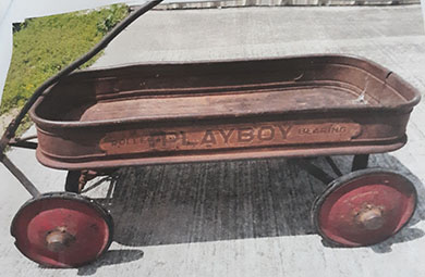 Steel "Playboy" coaster wagon